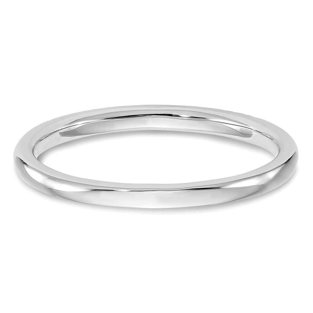 0.06ct. CZ Solid Real 14K White Gold Wedding Wedding Band Ring