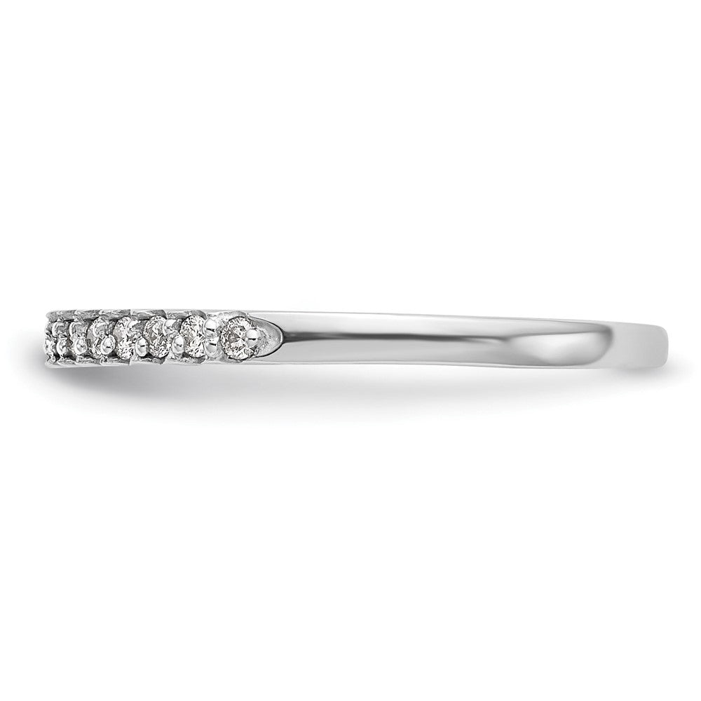 14K White Gold Real Diamond Wedding Band