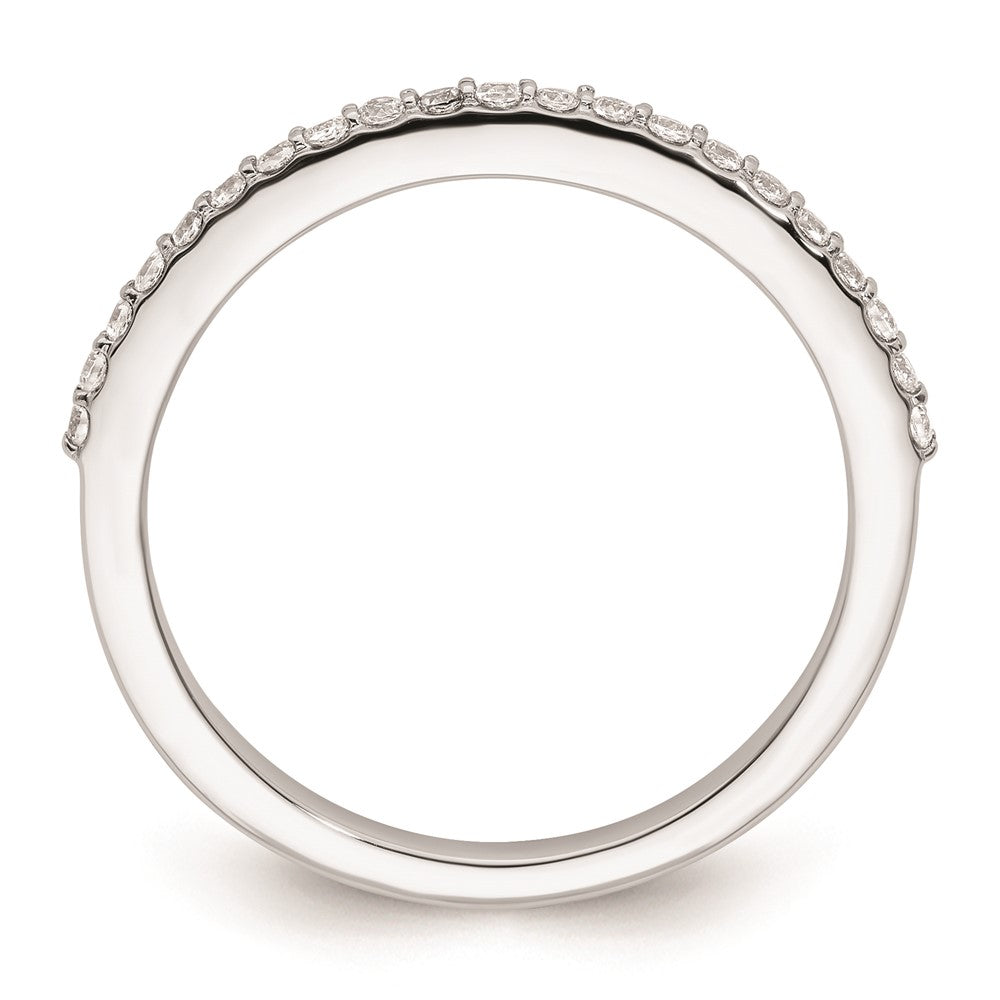 14K White Gold Real Diamond Wedding Band