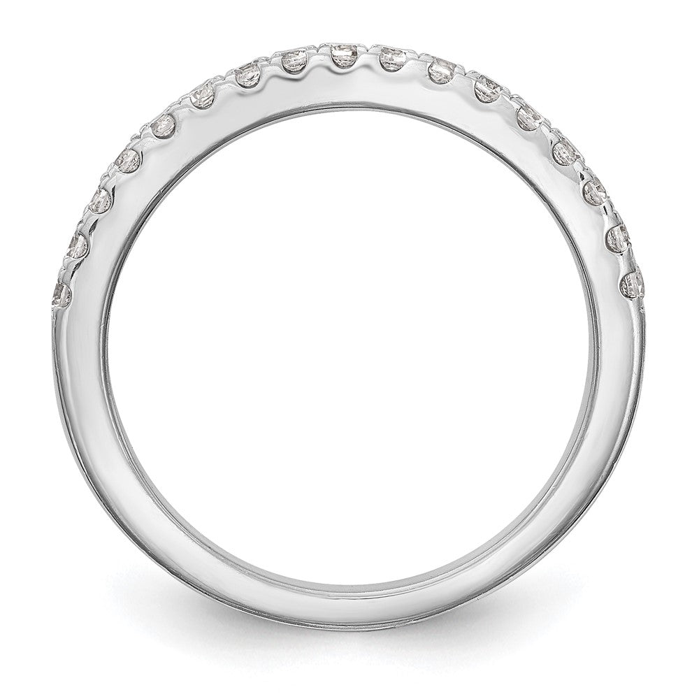 14K White Gold Real Diamond Wedding Band