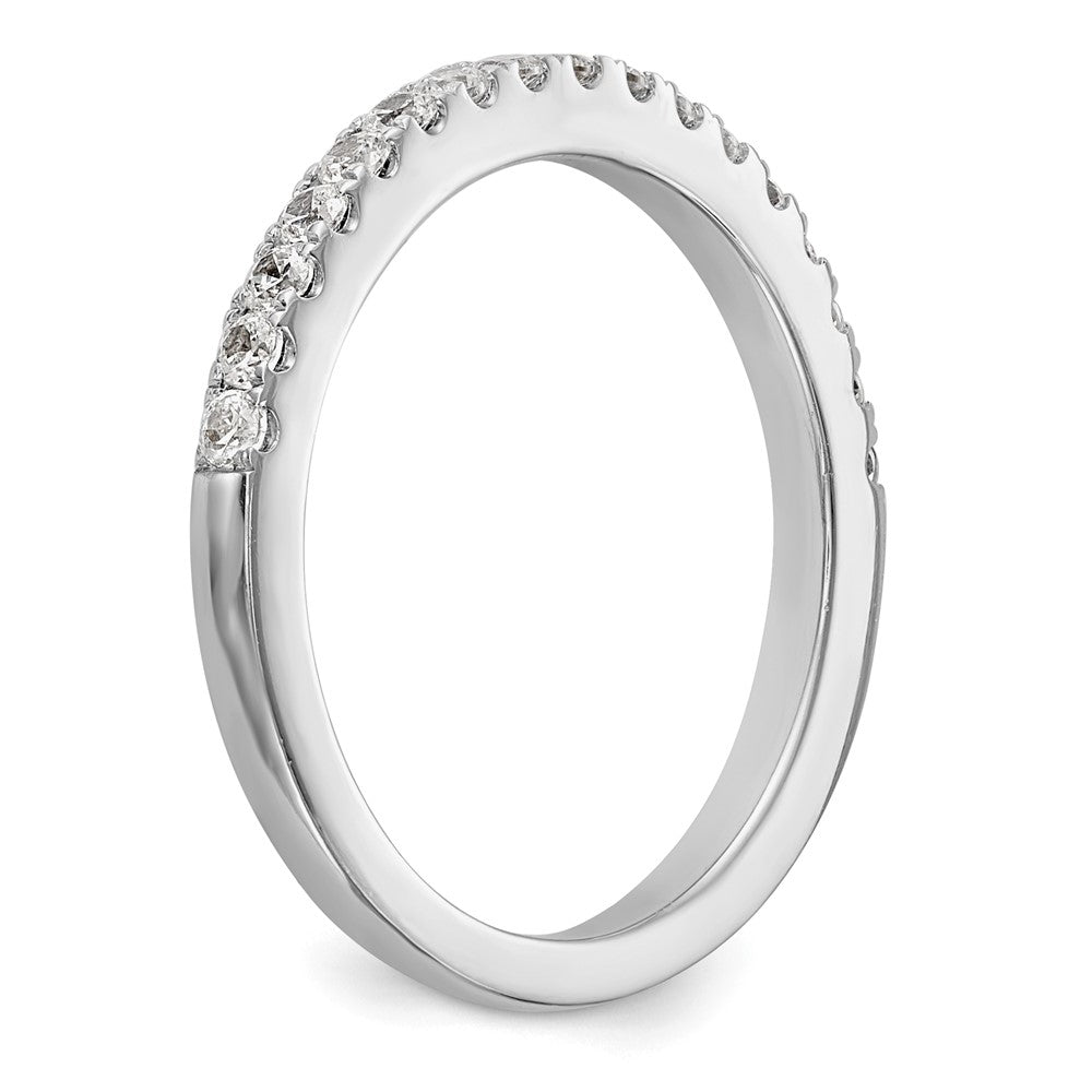 14K White Gold Real Diamond Wedding Band