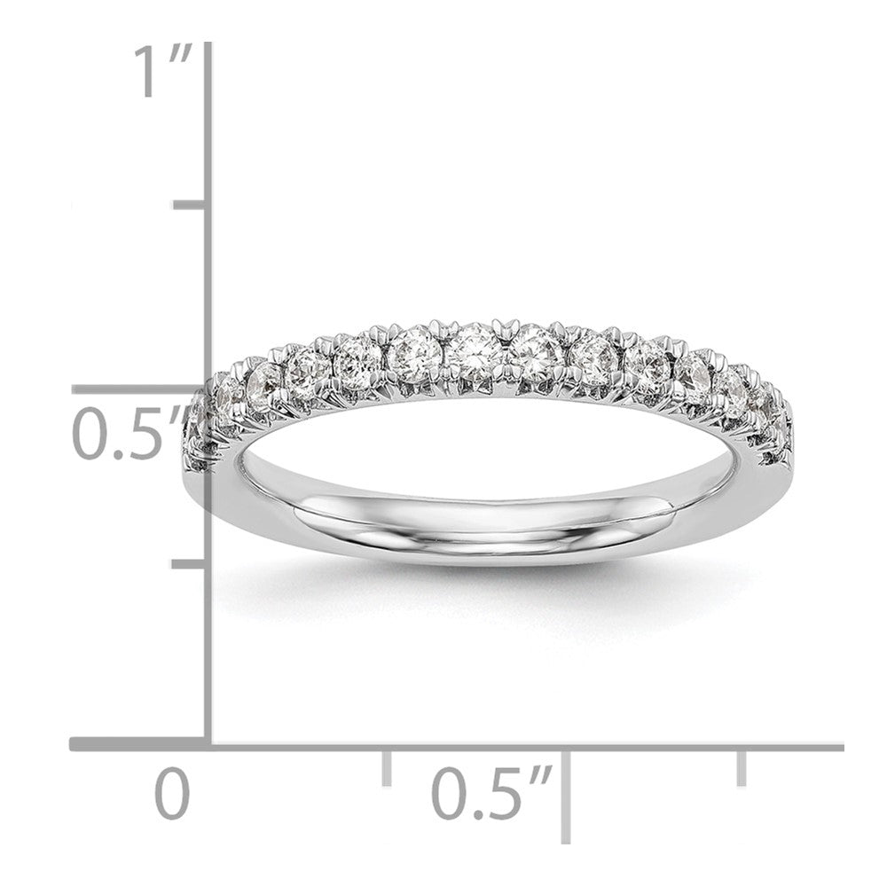 14K White Gold Real Diamond Wedding Band