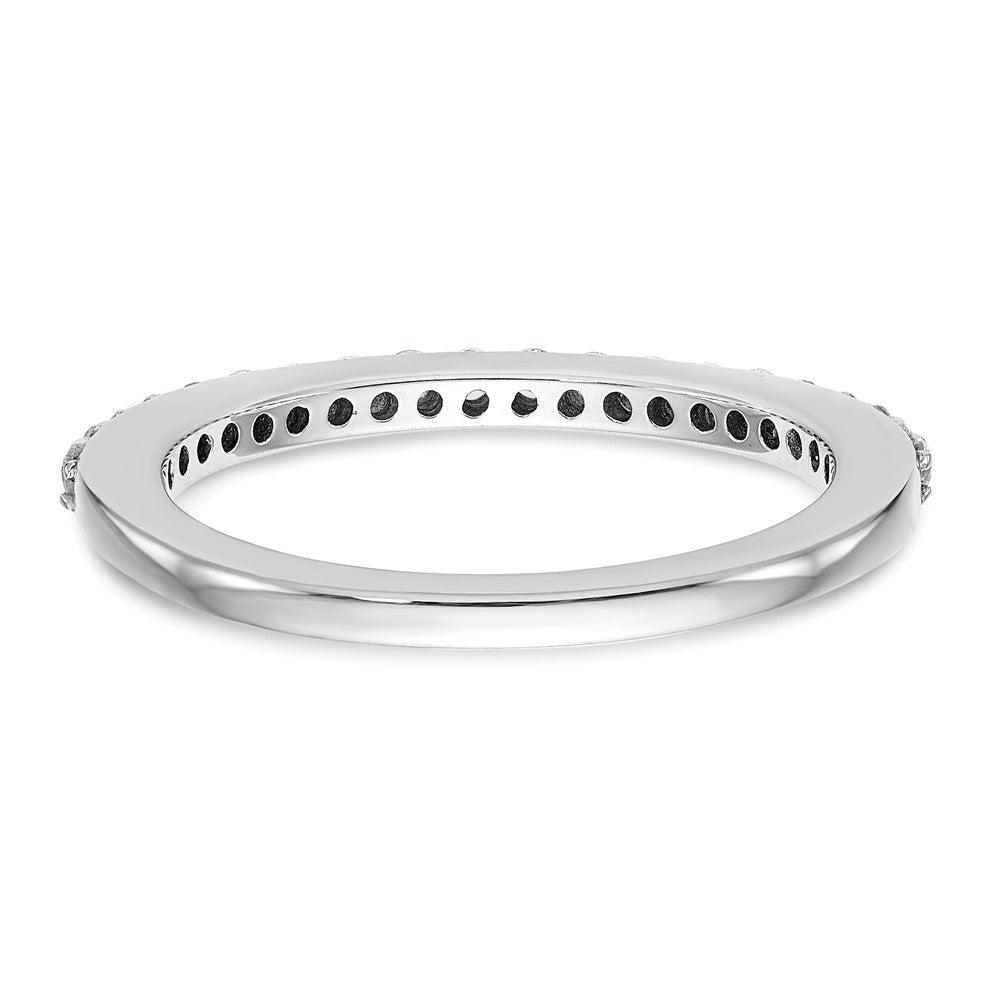 14K White Gold Real Diamond Wedding Band