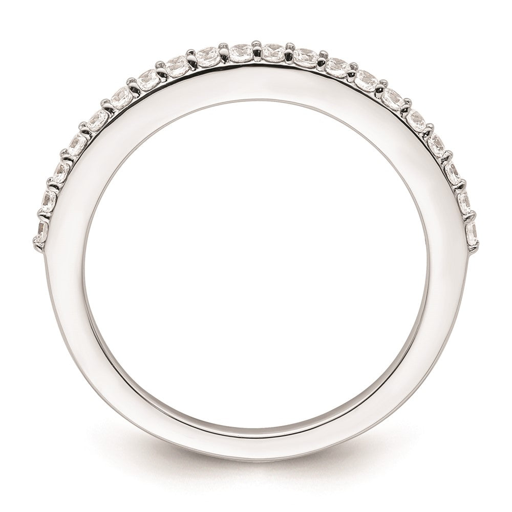 14K White Gold Real Diamond Wedding Band