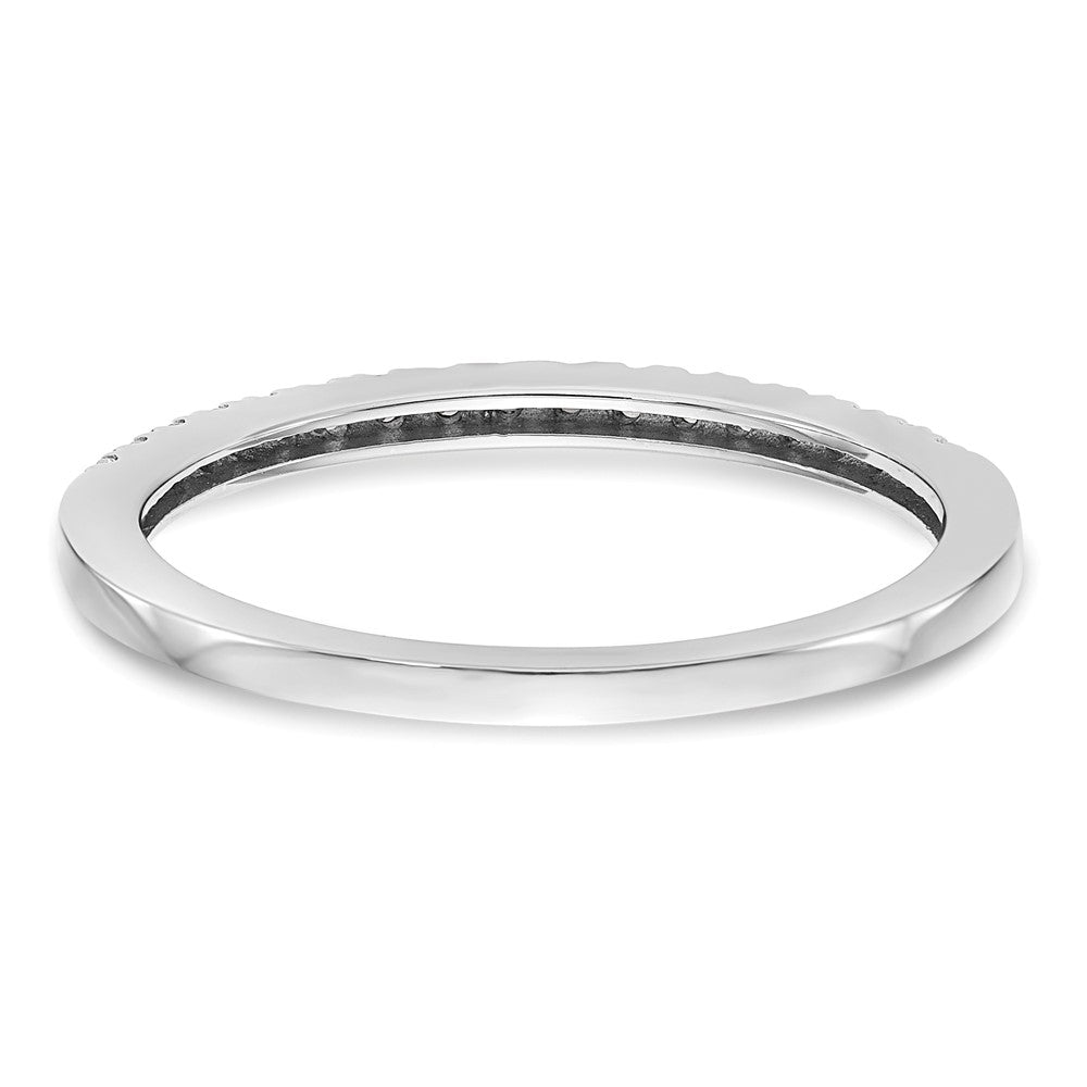 14K White Gold Real Diamond Wedding Band