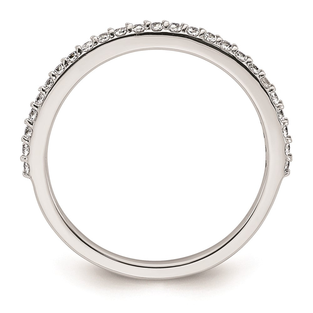 14K White Gold Real Diamond Wedding Band