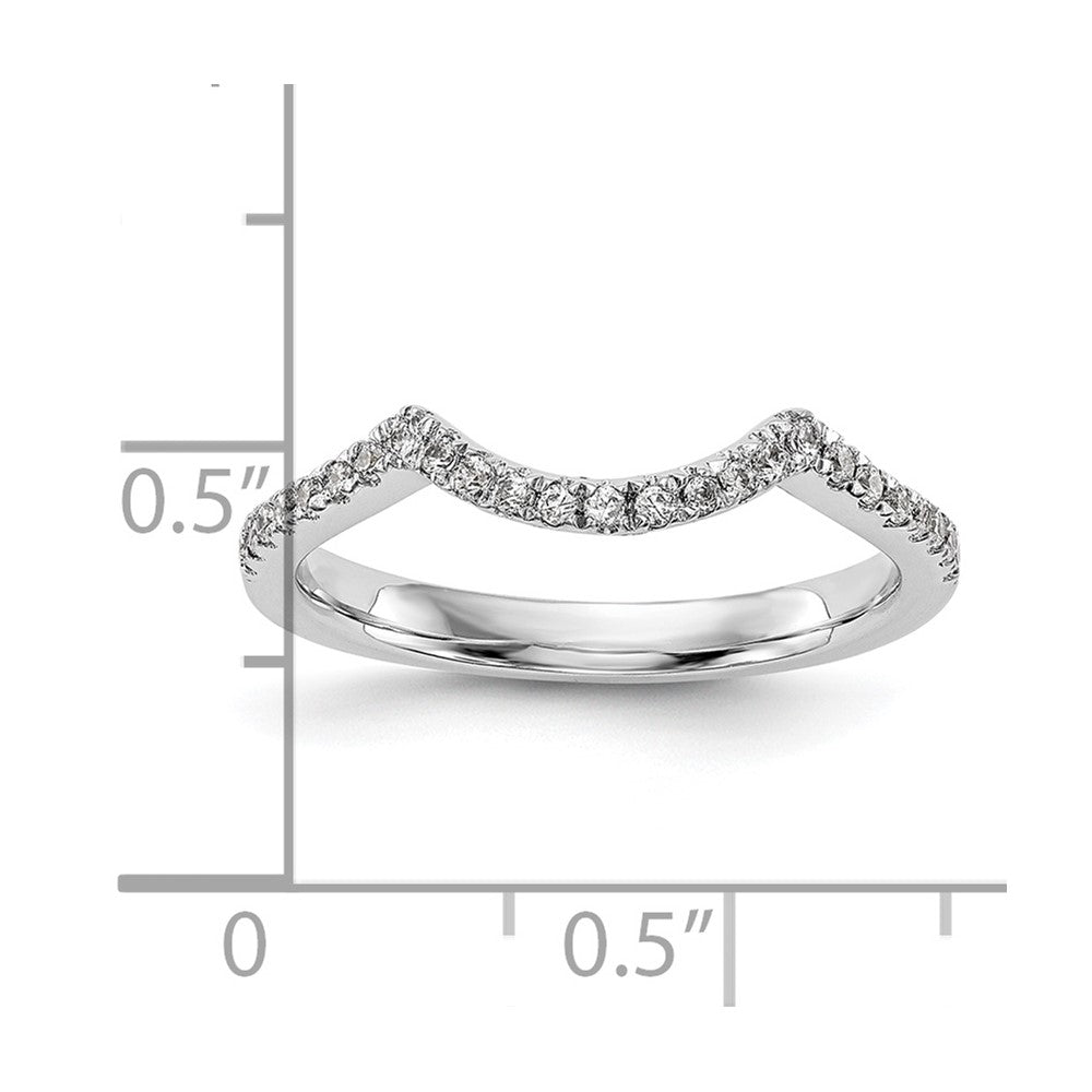 0.10ct. CZ Solid Real 14k White Gold Wedding Wedding Band Ring