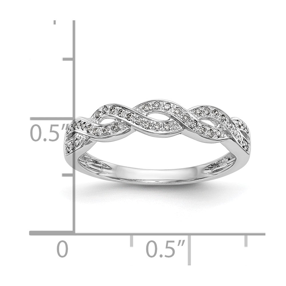 0.12ct. CZ Solid Real 14k White Gold Wedding Wedding Band Ring