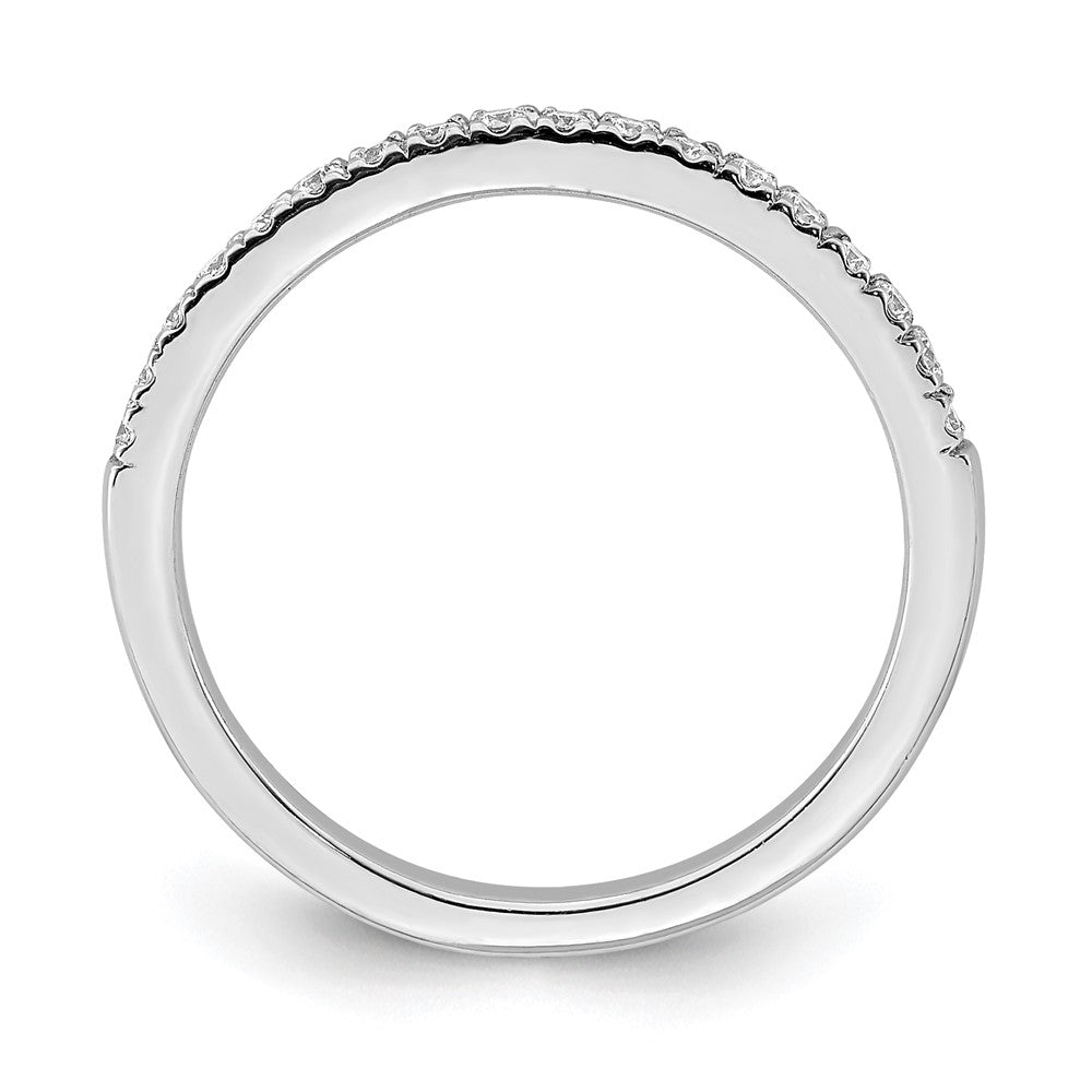 14k White Gold Real Diamond Wedding Band