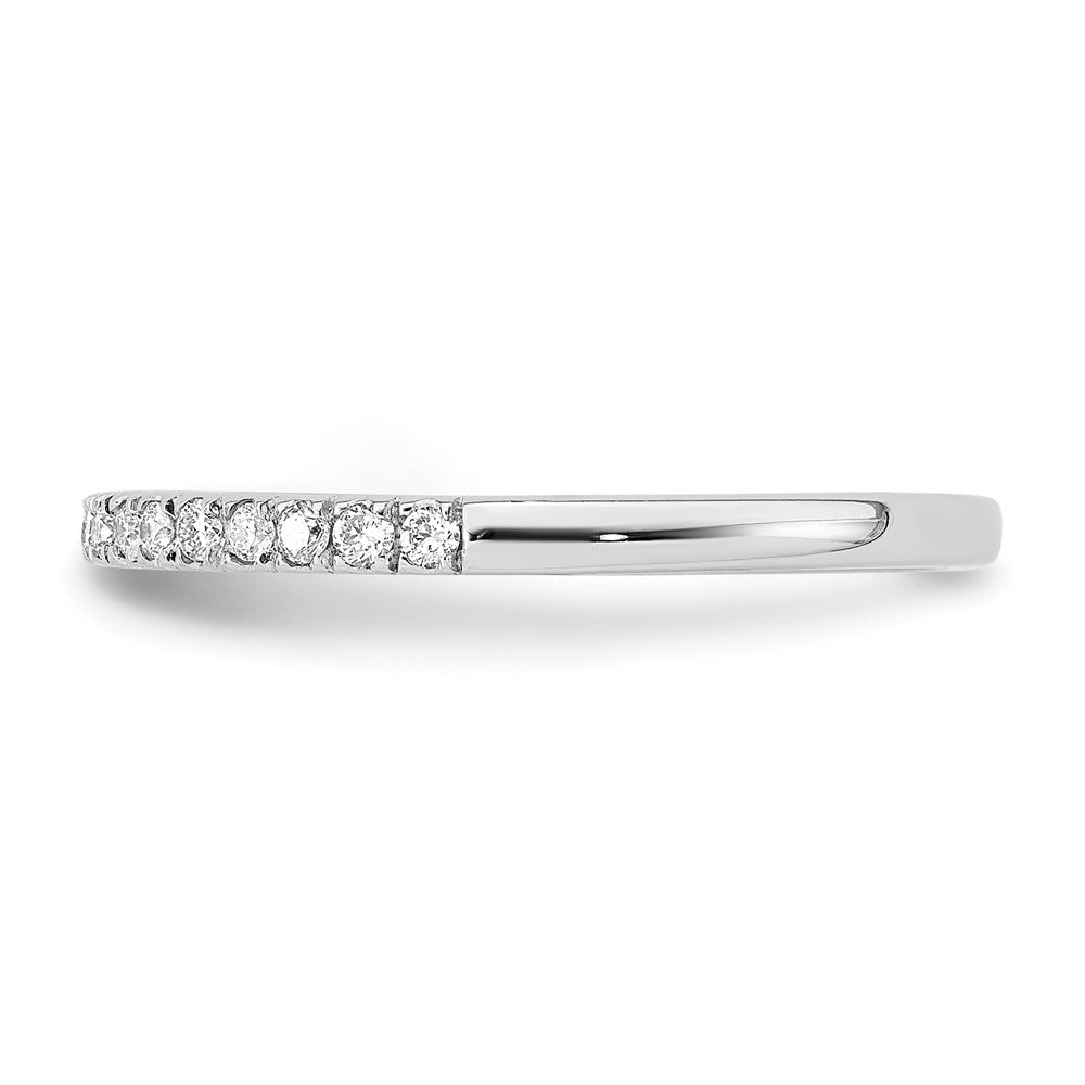 14k White Gold Real Diamond Wedding Band