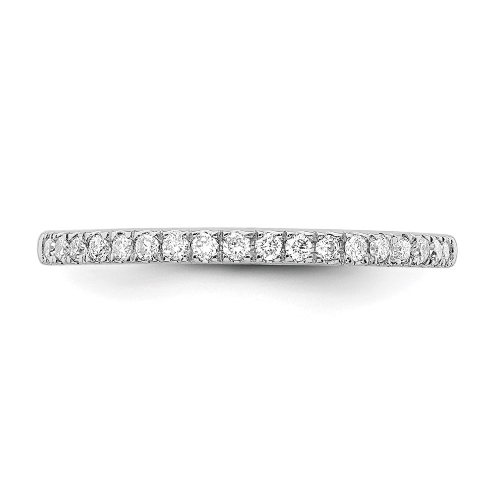 14k White Gold Real Diamond Wedding Band