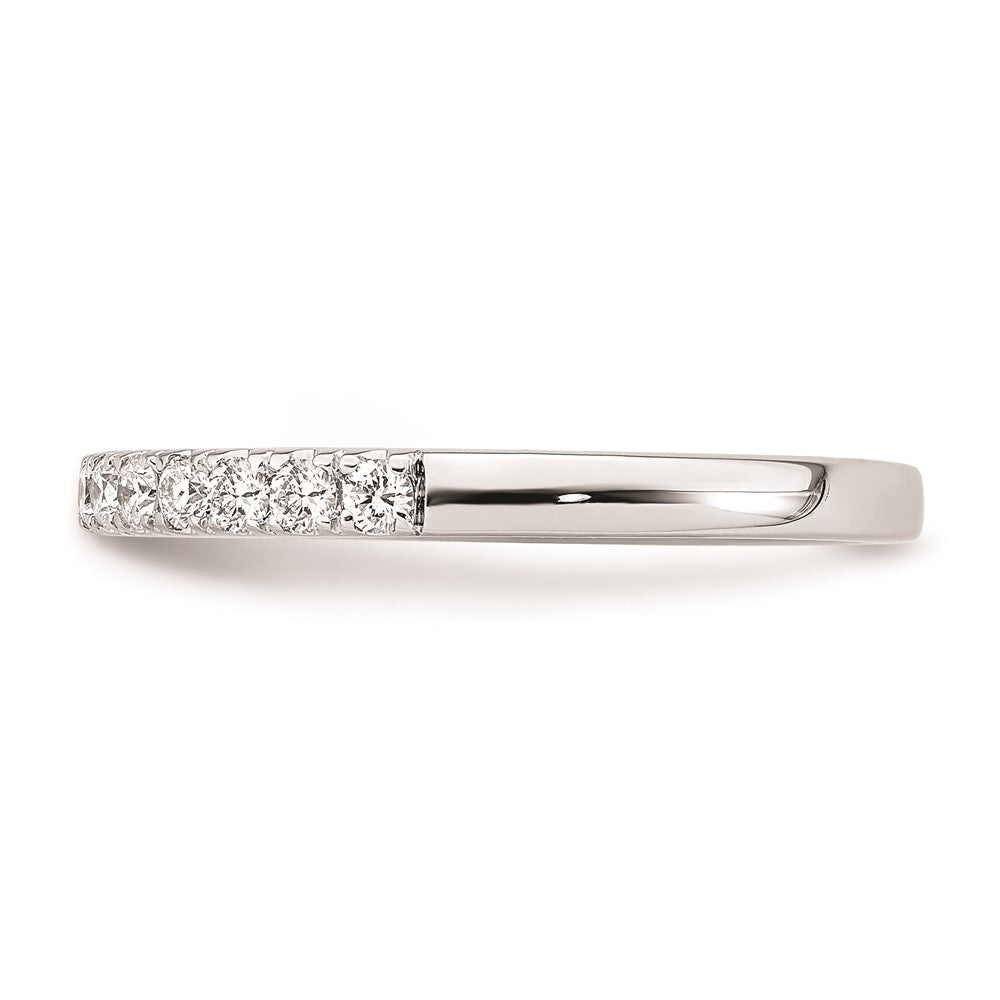 14k White Gold Real Diamond Wedding Band