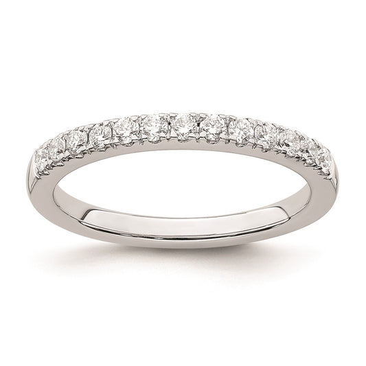 14k White Gold Real Diamond Wedding Band