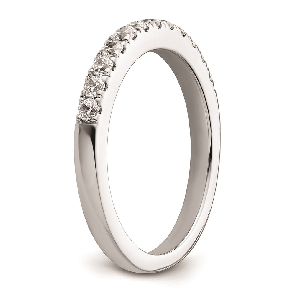 14k White Gold Real Diamond Wedding Band