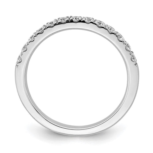 14k White Gold Real Diamond Wedding Band