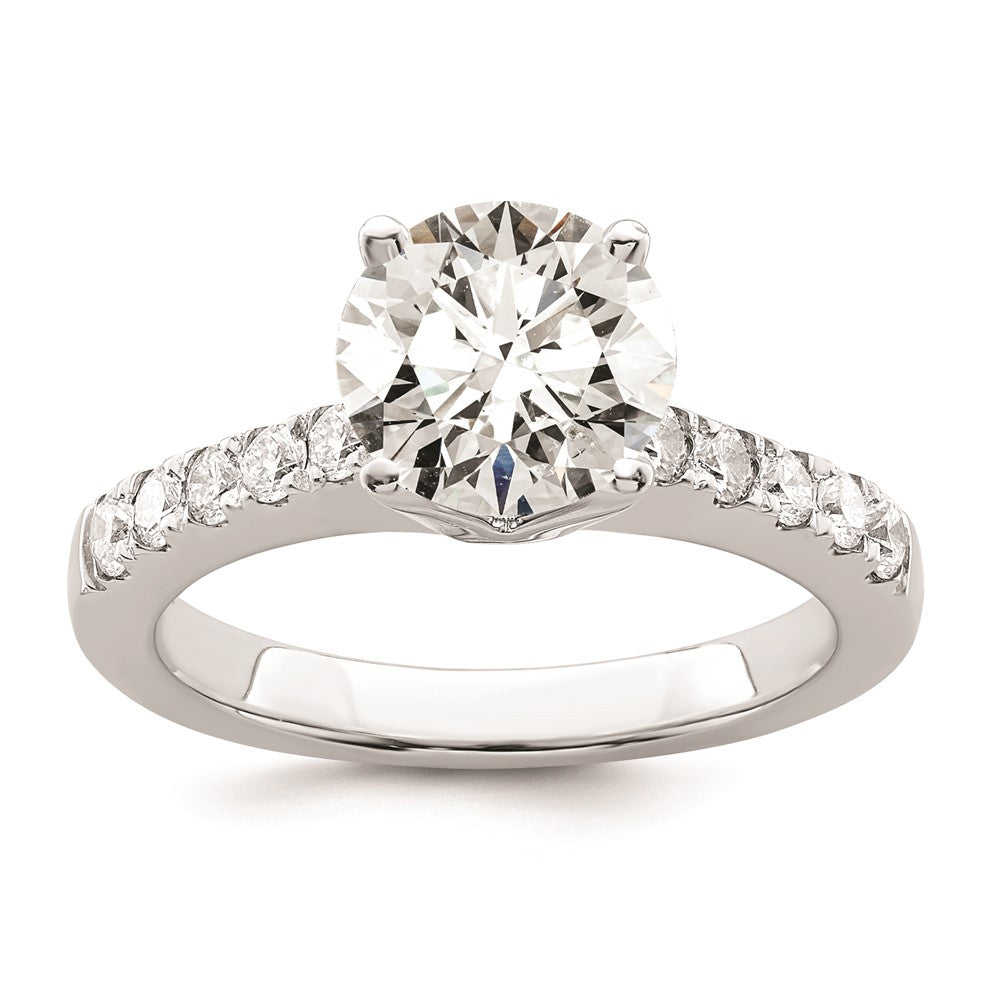 2.00ct. CZ Solid Real 14K White Gold Engagement Ring