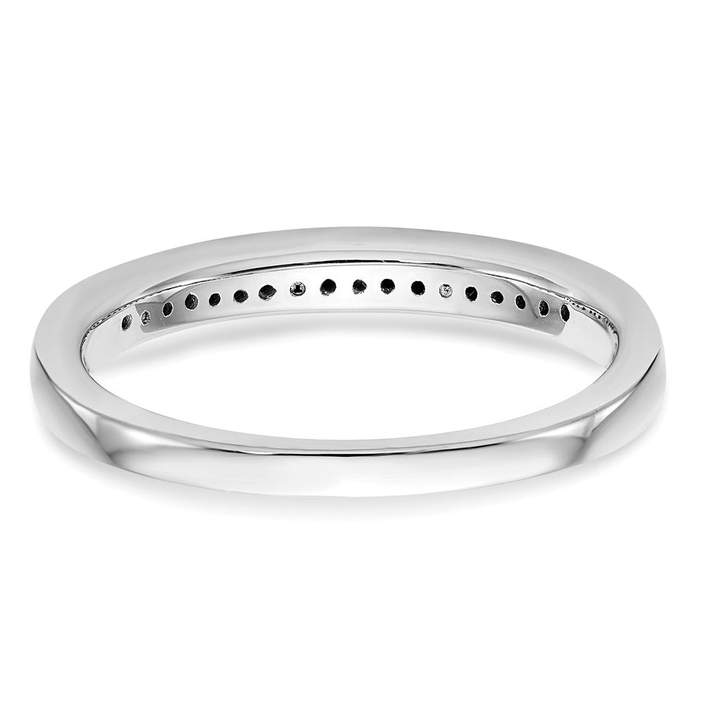 14k White Gold Real Diamond Wedding Band