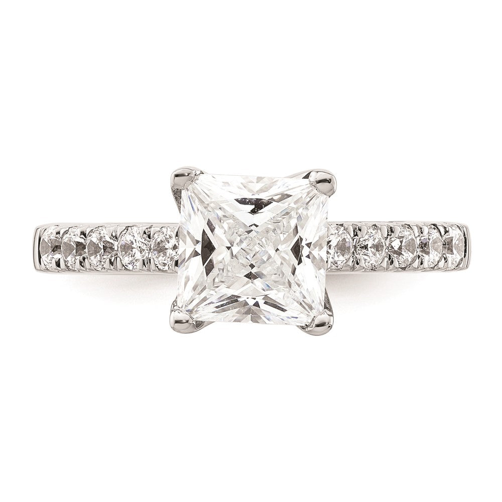 2.00ct. CZ Solid Real 14K White Gold Engagement Ring