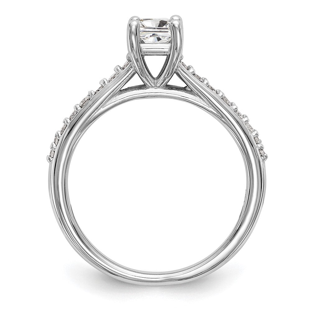 0.33ct. CZ Solid Real 14K White Gold Engagement Ring