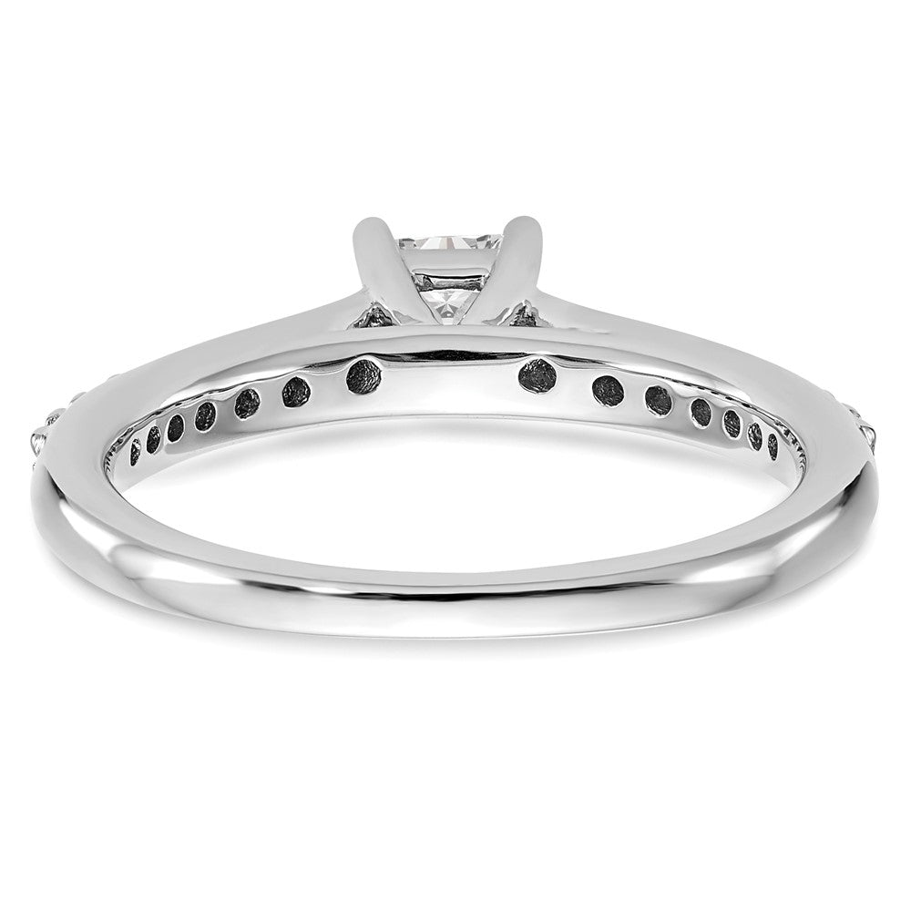 0.33ct. CZ Solid Real 14K White Gold Engagement Ring