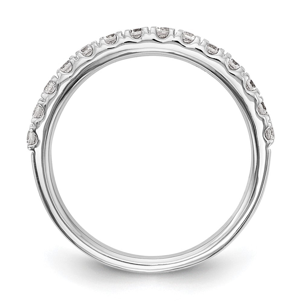 14k White Gold Real Diamond Wedding Band