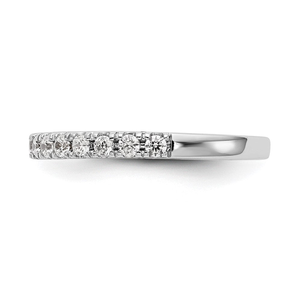 14k White Gold Real Diamond Wedding Band