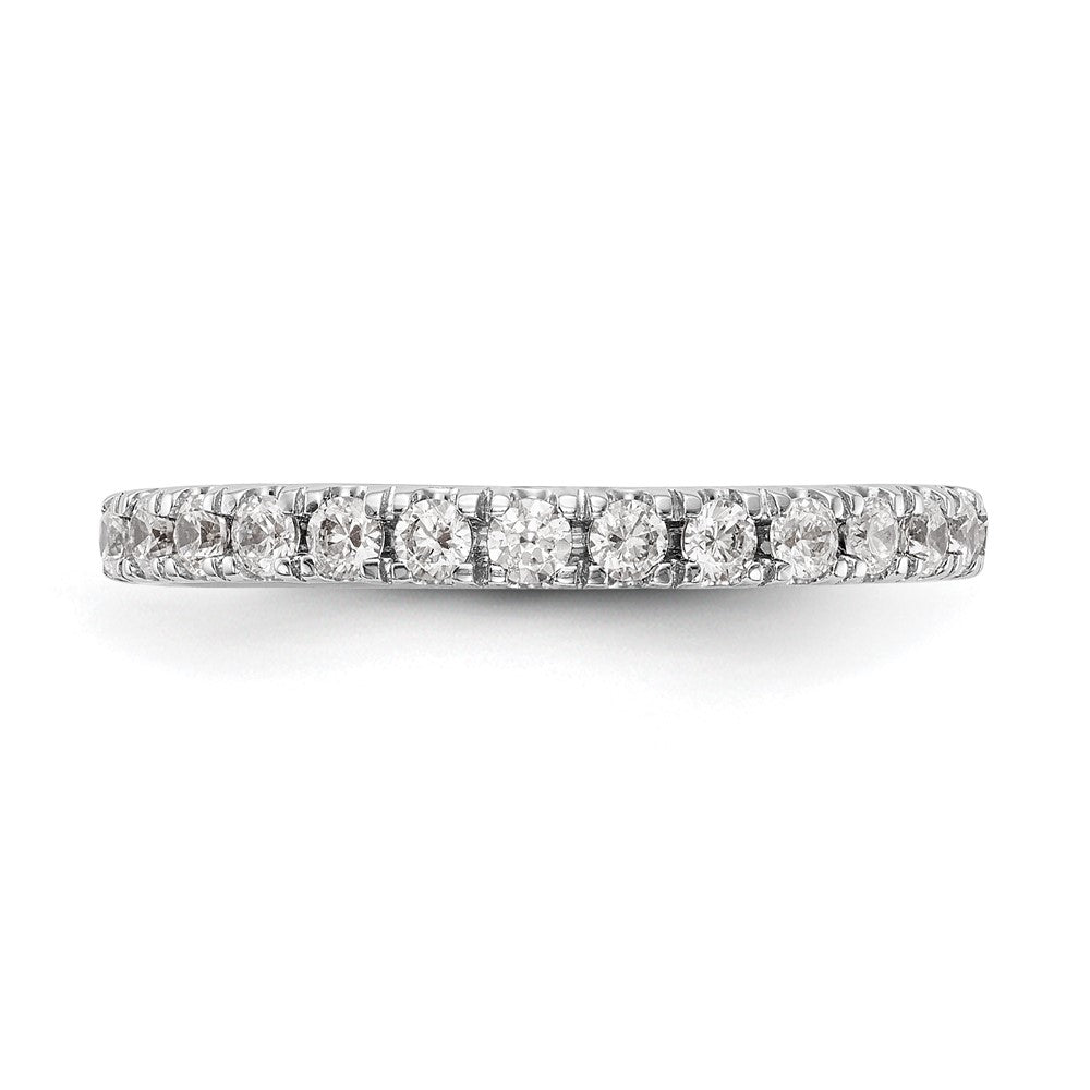 14k White Gold Real Diamond Wedding Band