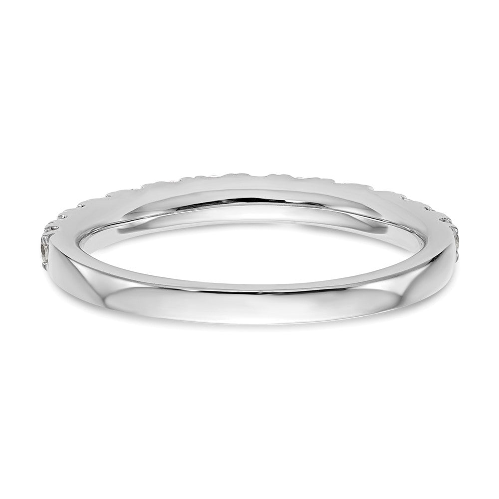 14k White Gold Real Diamond Wedding Band