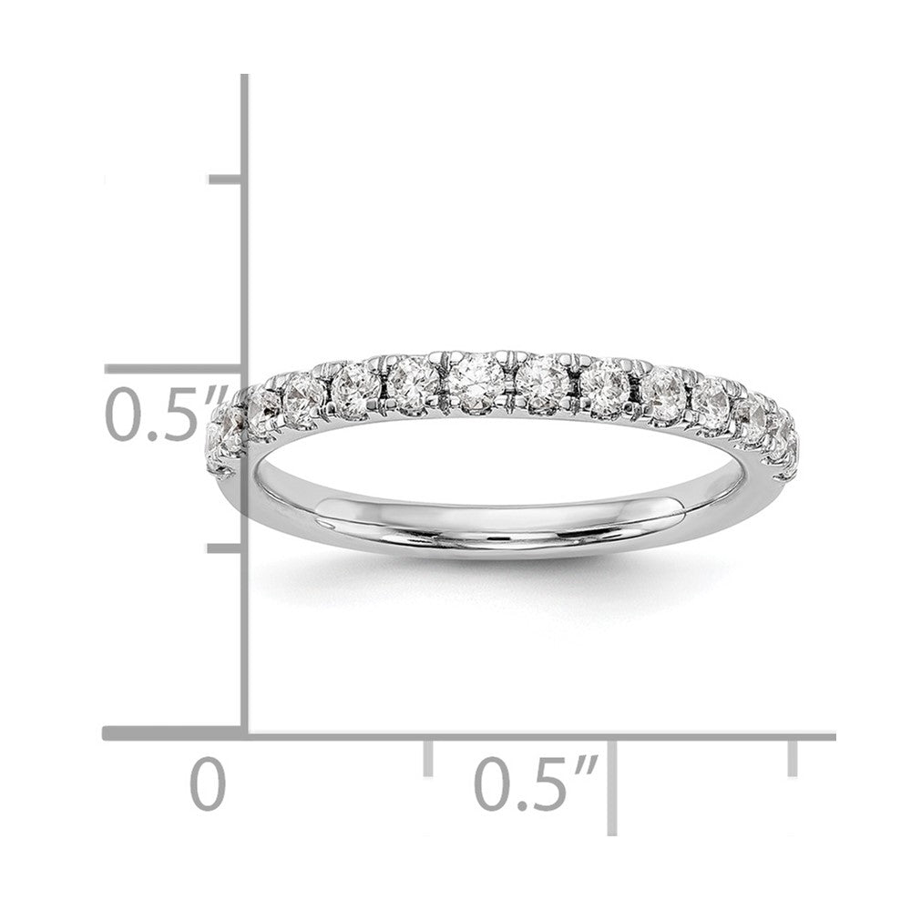 14k White Gold Real Diamond Wedding Band