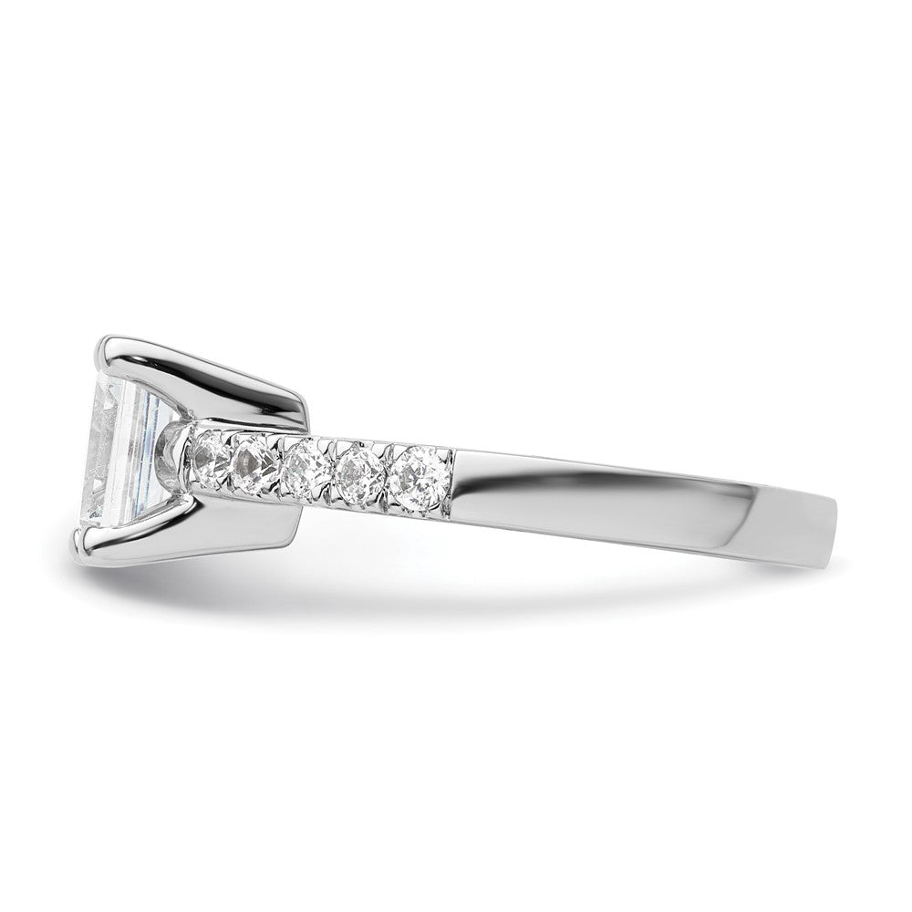 2.00ct. CZ Solid Real 14K White Gold Engagement Ring