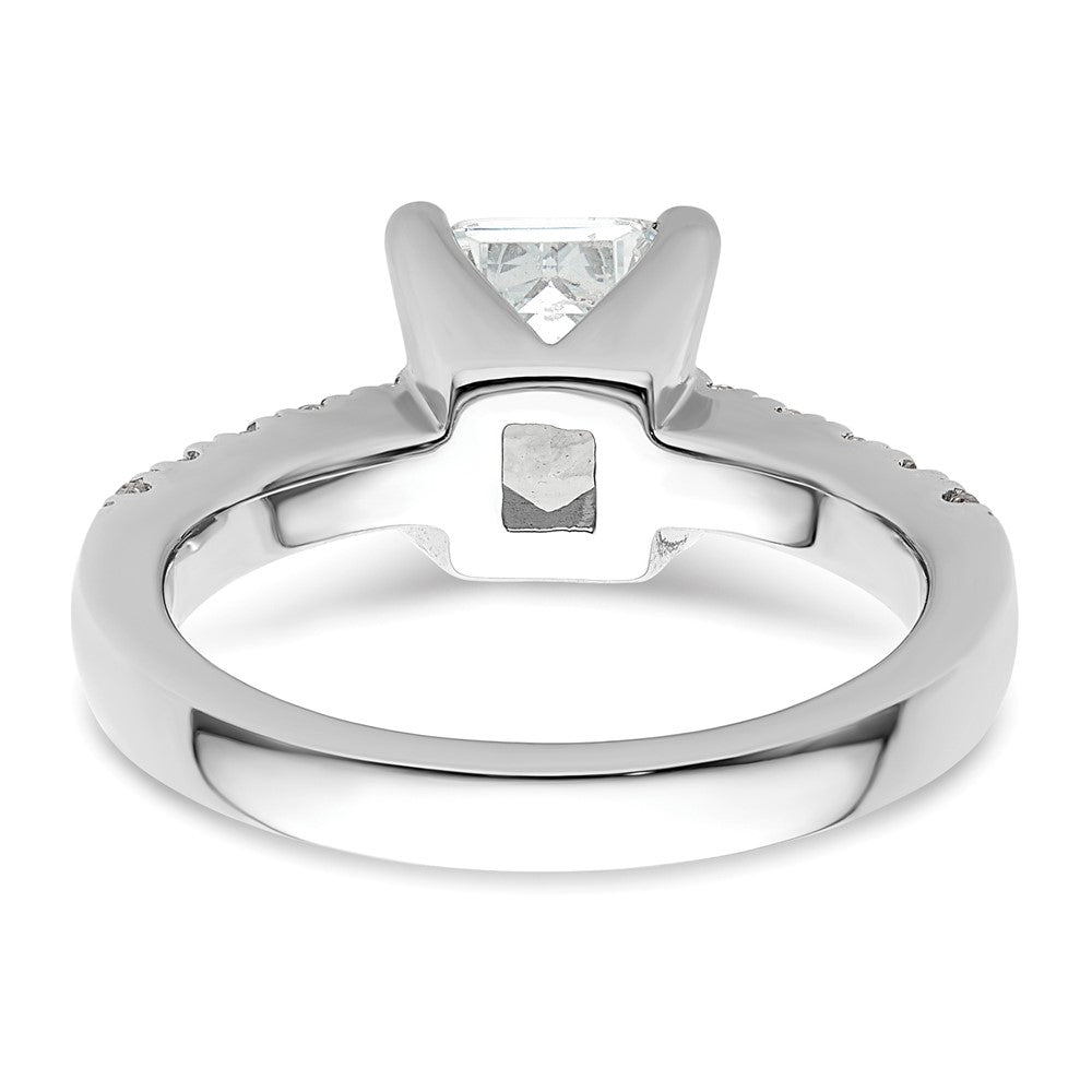 2.00ct. CZ Solid Real 14K White Gold Engagement Ring