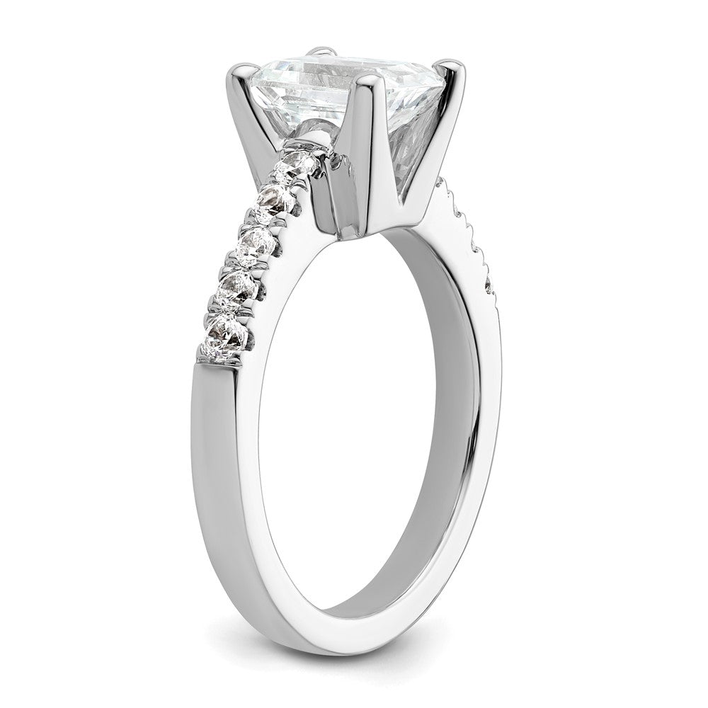 2.00ct. CZ Solid Real 14K White Gold Engagement Ring