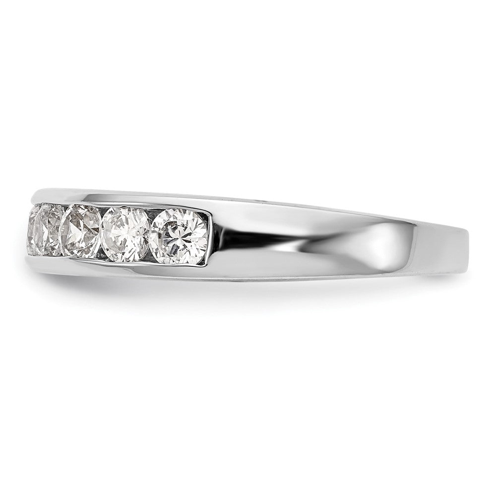 14k White Gold Real Diamond Wedding Band