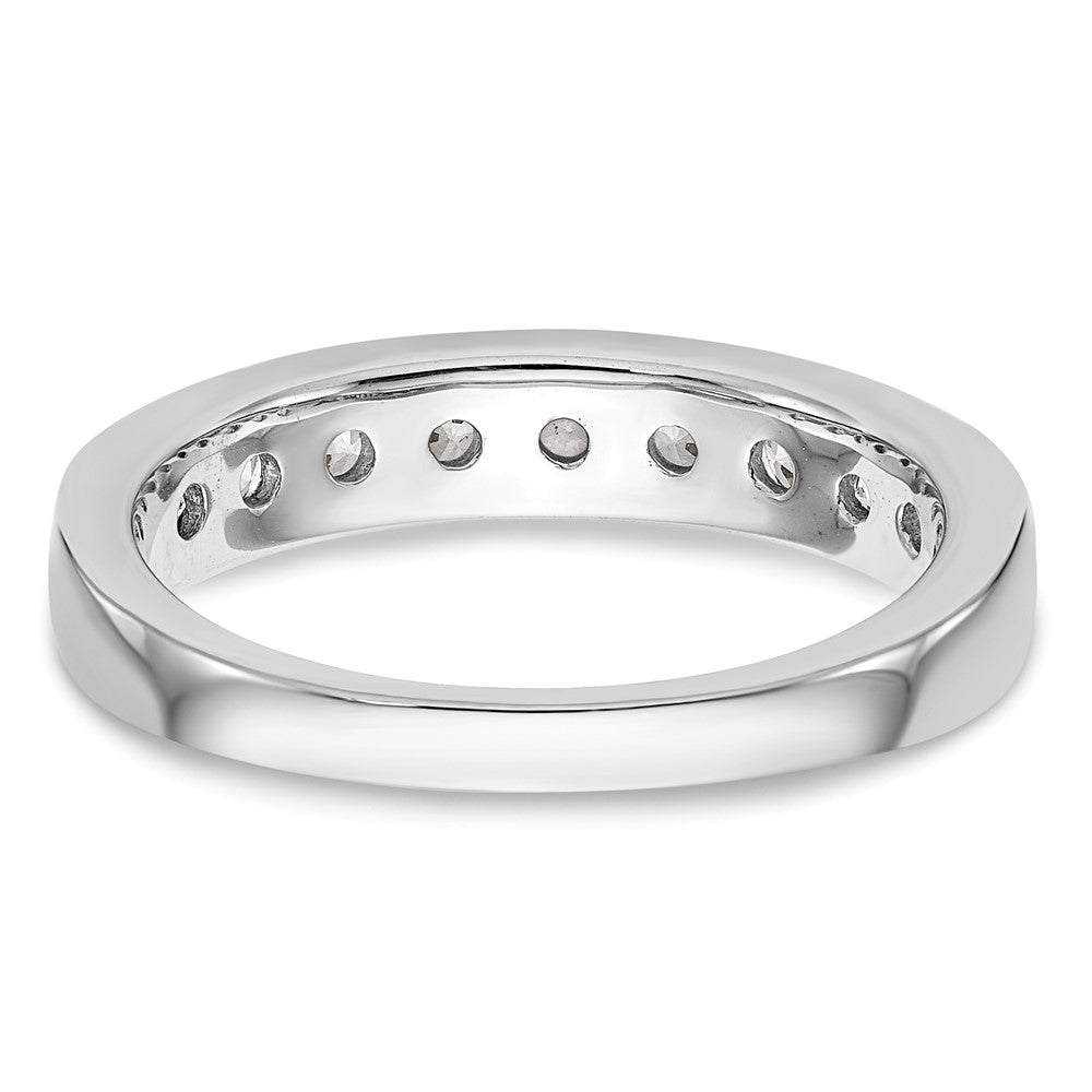 14k White Gold Real Diamond Wedding Band