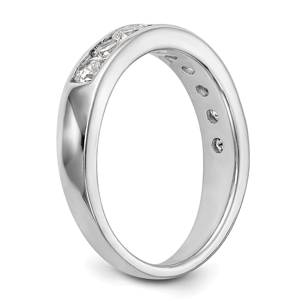 14k White Gold Real Diamond Wedding Band