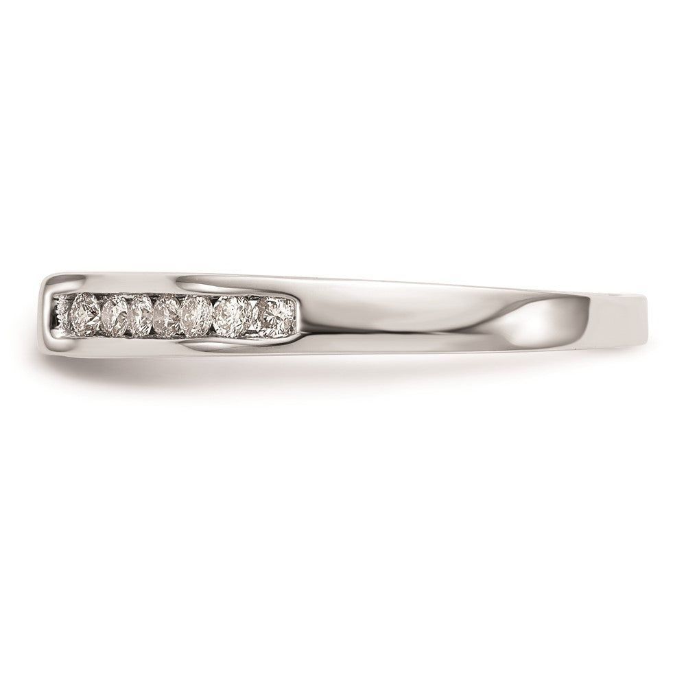 0.35ct. CZ Solid Real 14K White Gold Peg Set Engagement Ring