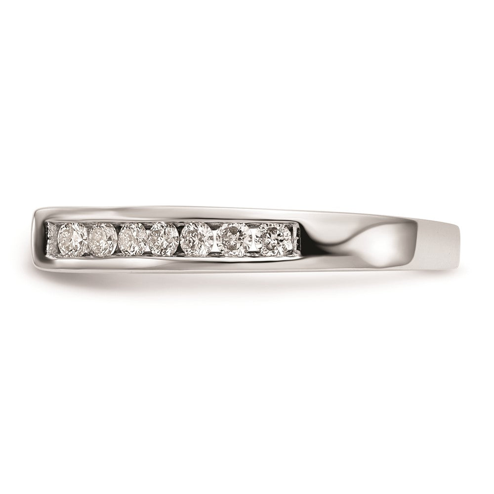 0.50ct. CZ Solid Real 14K White Gold Peg Set Engagement Ring