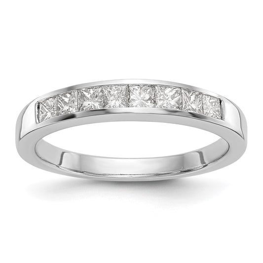 14k White Gold Real Diamond Wedding Band