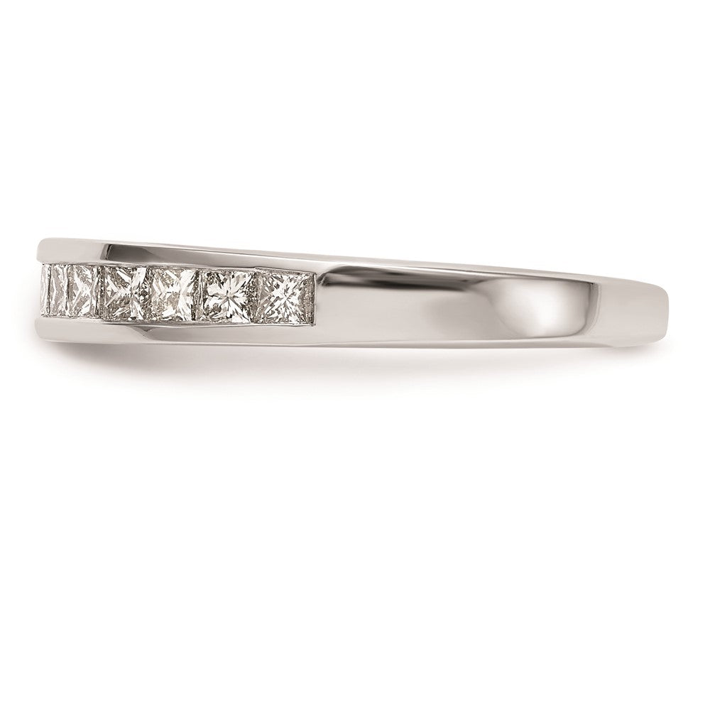 14k White Gold Real Diamond Wedding Band