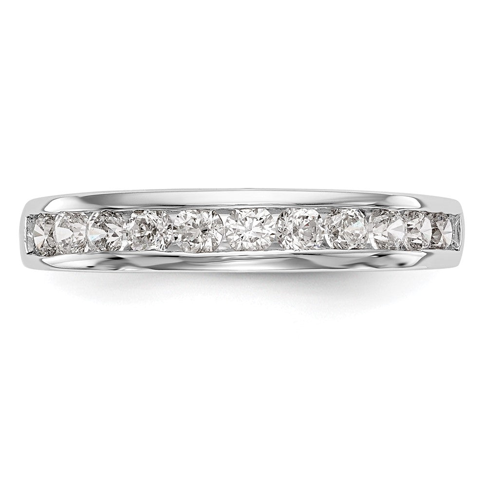 14k White Gold Real Diamond Wedding Band