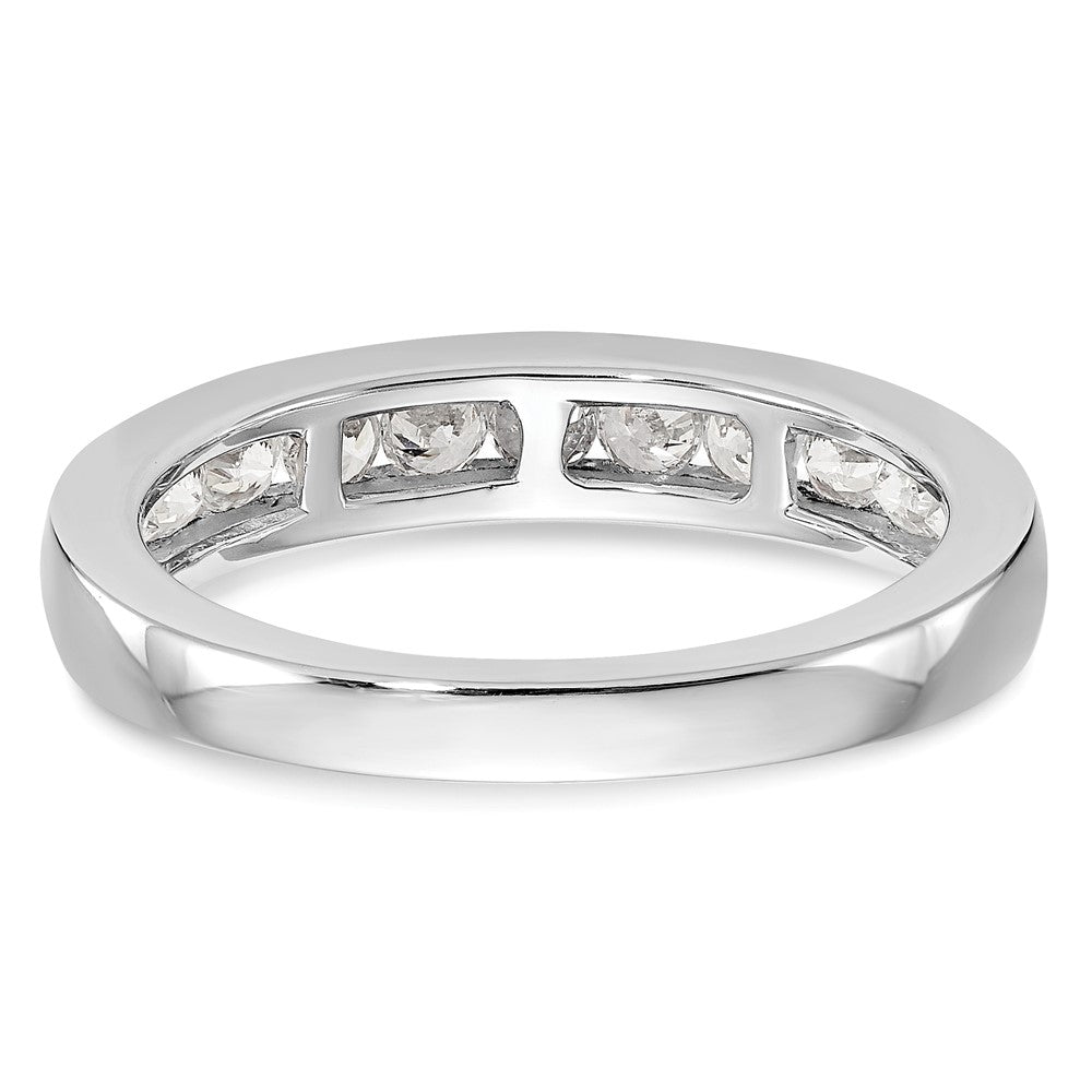 14k White Gold Real Diamond Wedding Band