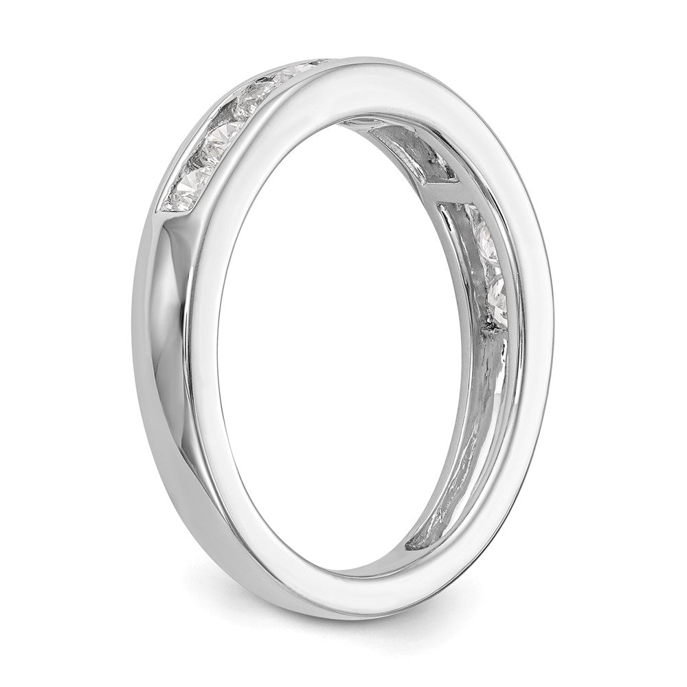 14k White Gold Real Diamond Wedding Band