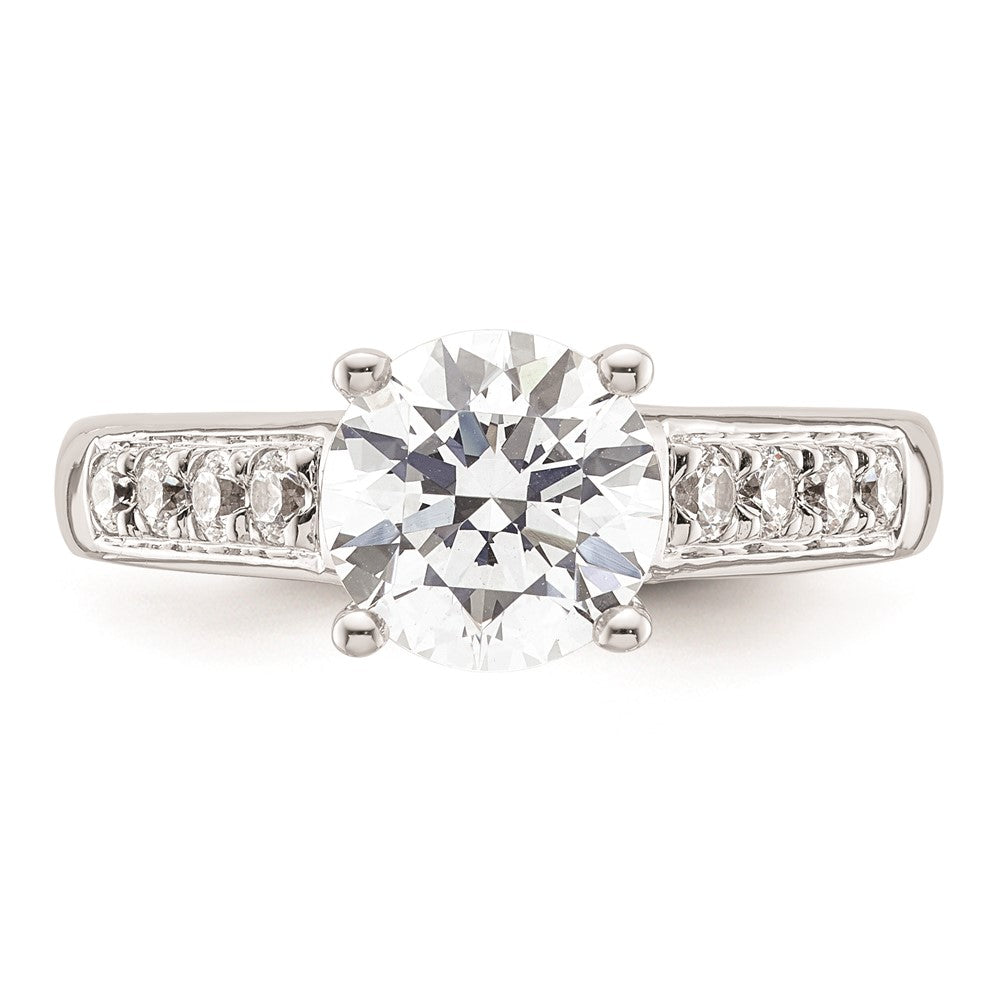 2.00ct. CZ Solid Real 14K White Gold Engagement Ring