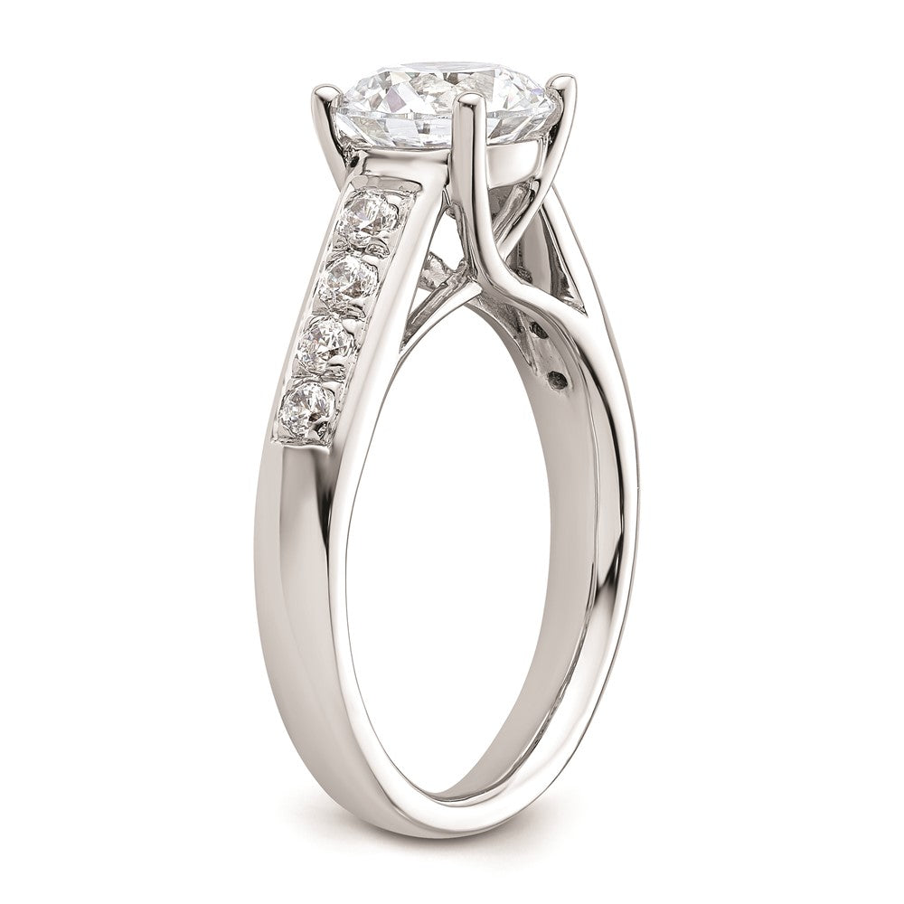 2.00ct. CZ Solid Real 14K White Gold Engagement Ring