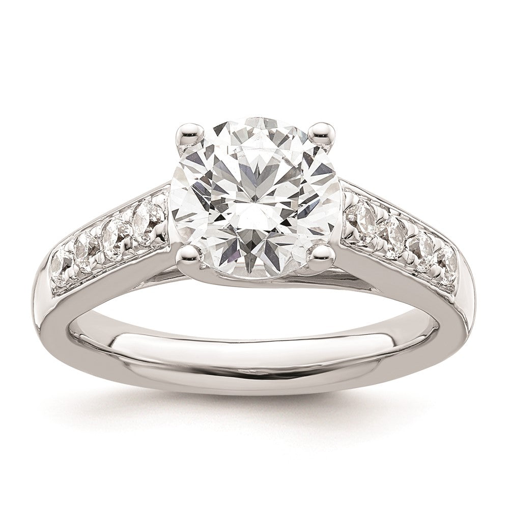 2.00ct. CZ Solid Real 14K White Gold Engagement Ring