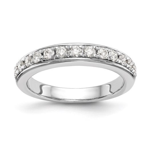 14k White Gold Real Diamond Wedding Band