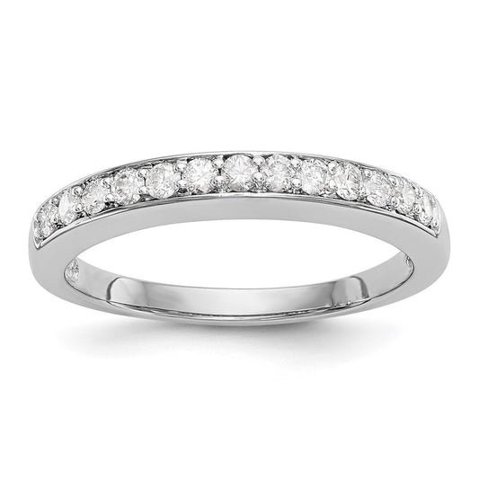 14k White Gold Real Diamond Wedding Band