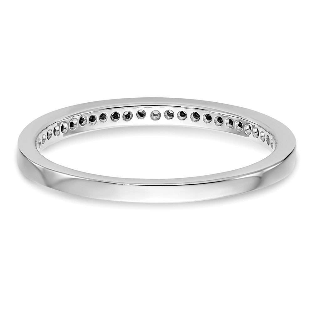 14K White Gold Real Diamond Wedding Band