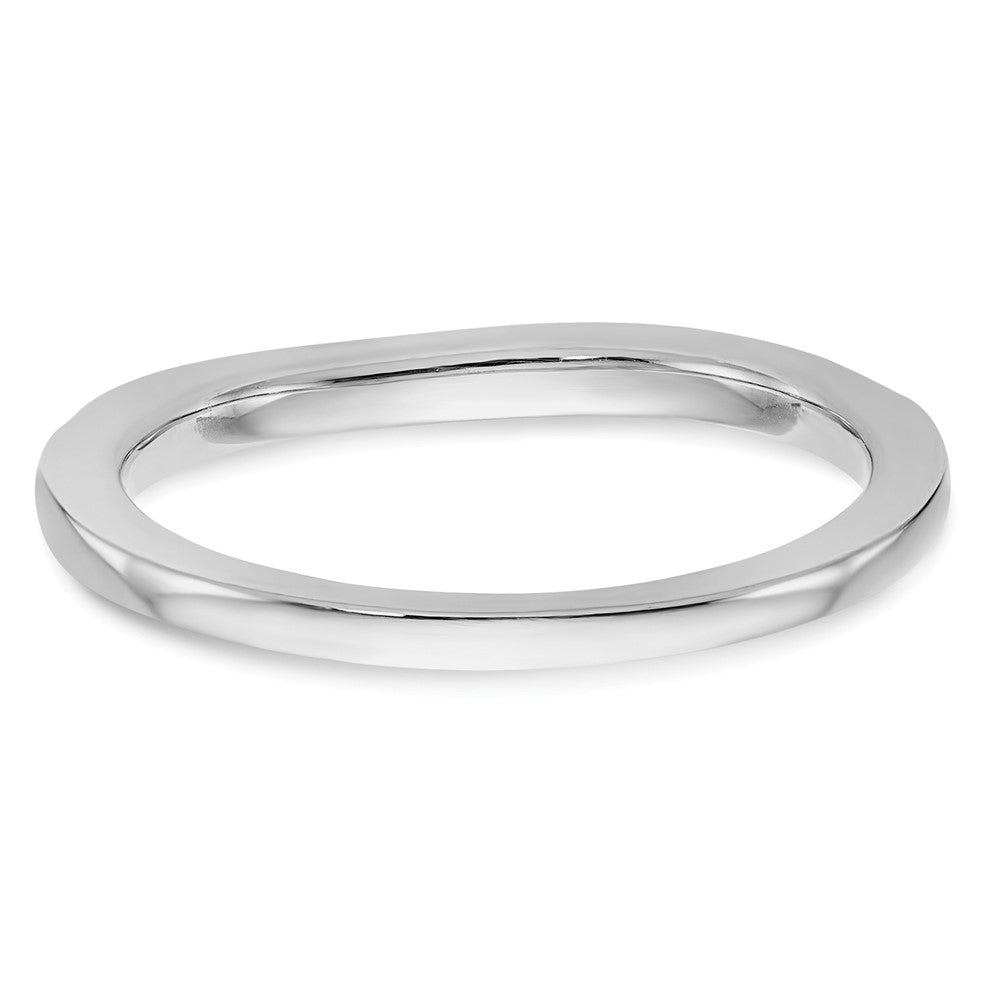 14k White Gold Real Diamond Wedding Band