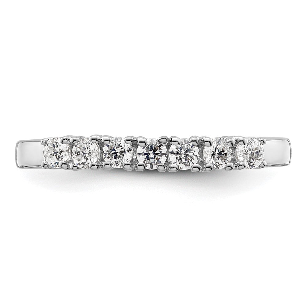 14k White Gold Real Diamond Wedding Band